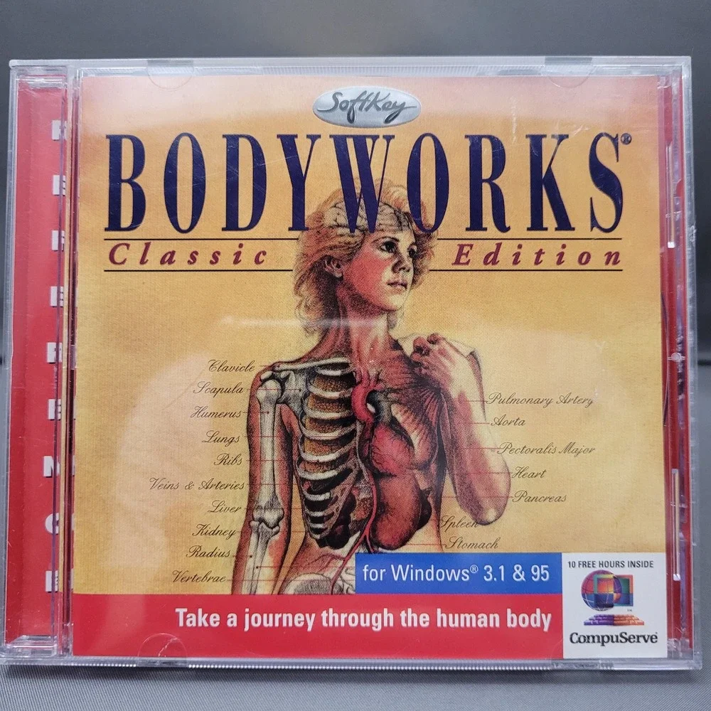 Bodyworks Classic Edition by SoftKey (CD-ROM, 1996)